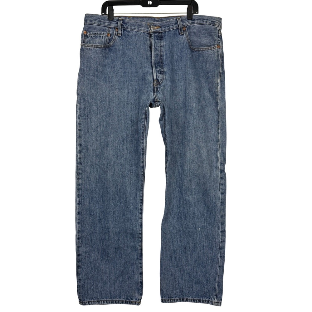 Y2K Levi's 501 Original Fit BUTTON FLY Blue Jeans Mens 40x32 Medium Wash Denim